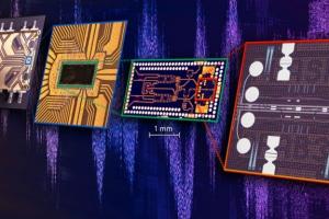 O novo chip altamente compacto reuniu pela primeira em um único invólucro os elementos eletrônicos e os mais rápidos fotônicos. [Imagem: Ueli Koch et al. - 10.1038/s41928-020-0417-9]